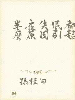 半夜失眠都有什么原因引起的