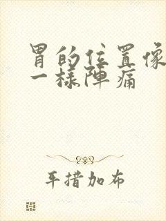 胃的位置像针扎一样阵痛