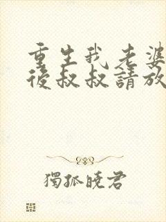 重生我老婆是天后叔叔请放开我封面