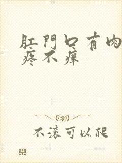 肛门口有肉球不疼不痒封面