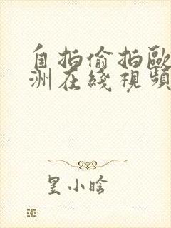 自拍偷拍欧美亚洲在线视频封面