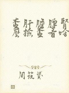 查肝胆脾肾做什么检查看啥科