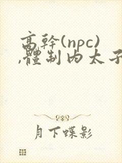 高干(npc),体制内太子爷