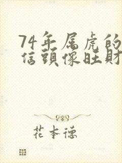 74年属虎的微信头像旺财 招财