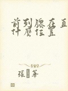 前列腺在直肠的什么位置