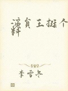 演员王挺个人资料