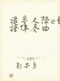 追梦人降e动态谱伴奏曲封面