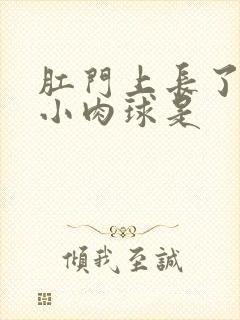 肛门上长了一个小肉球是