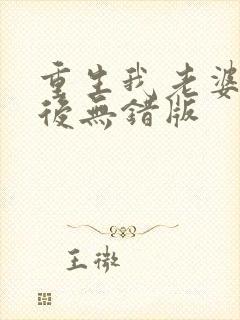 重生我老婆是天后无错版封面