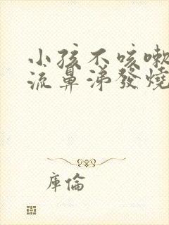 小孩不咳嗽也不流鼻涕发烧怎么回事