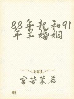 88年龙和91年羊婚姻