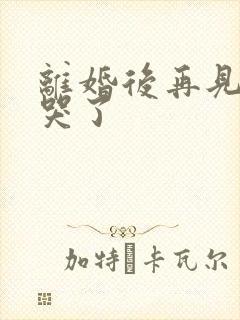 离婚后再见前夫哭了