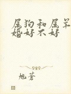 属狗和属羊的结婚好不好