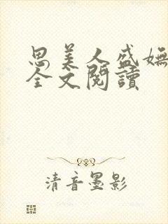 思美人盛妩小说全文阅读封面