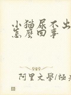 小猫尿不出尿是怎么回事