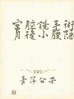 宫腔镜手术半个月后小腹隐痛正常吗