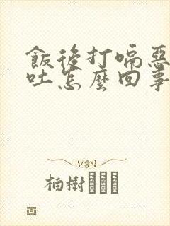 饭后打嗝恶心想吐怎么回事