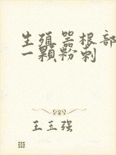 生殖器根部长了一颗粉刺