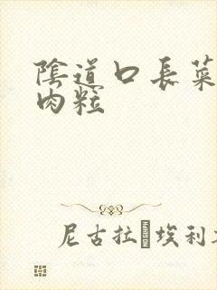 阴道口长菜花状肉粒