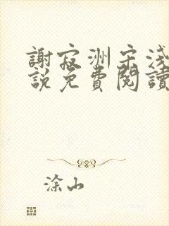 谢寂洲宋浅予小说免费阅读最新章节