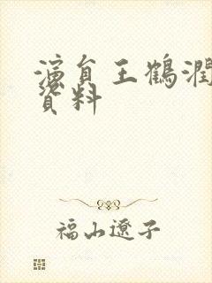 演员王鹤润个人资料