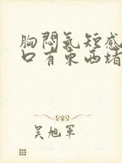 胸闷气短感觉胸口有东西堵着封面