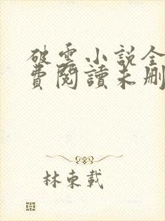 破云小说全文免费阅读未删减封面