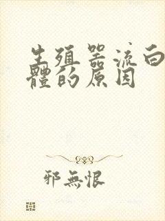 生殖器流白色液体的原因