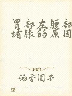 胃部左腹部感觉堵胀的原因