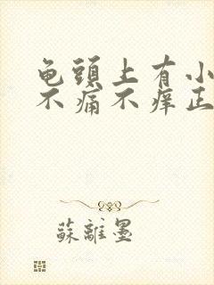 龟头上有小疙瘩不痛不痒正常吗