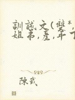 训诫文(双*,姐弟,产,年下)小说封面