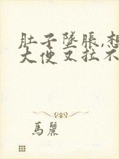 肚子坠胀,想拉大便又拉不出来是什么原因