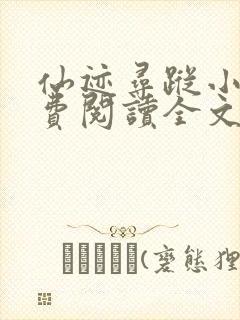 仙迹寻踪小说免费阅读全文