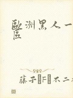 欧洲黑人一区二区