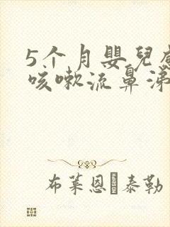 5个月婴儿感冒咳嗽流鼻涕怎么办