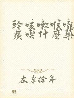 干咳嗽喉咙痒无痰吃什么药好得快封面