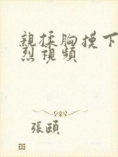 亲揉胸摸下面激烈视频