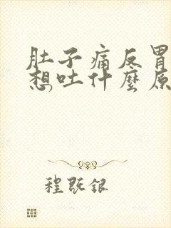 肚子痛反胃恶心想吐什么原因