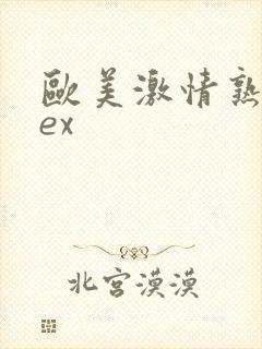 欧美激情熟妇sex