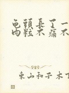 龟头长了一圈小肉粒不痛不痒