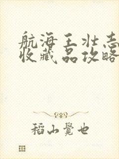 航海王壮志雄心收藏品攻略