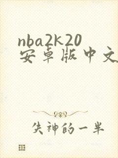 nba2k20安卓版中文版下载封面