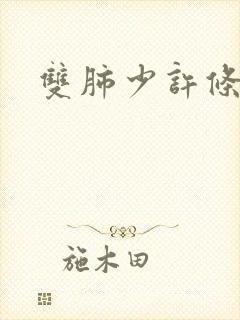 双肺少许条索影