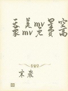 天美mv星空大象mv免费高清观看在线