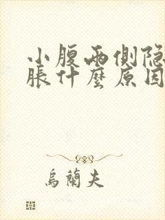 小腹两侧隐隐酸胀什么原因女性封面