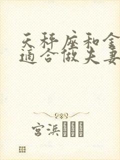 天秤座和金牛座适合做夫妻吗