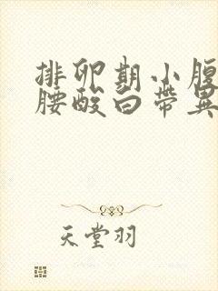 排卵期小腹胀痛腰酸白带异常怎么回事