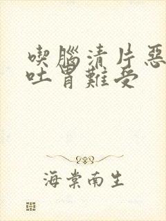 吃脑清片恶心想吐胃难受封面