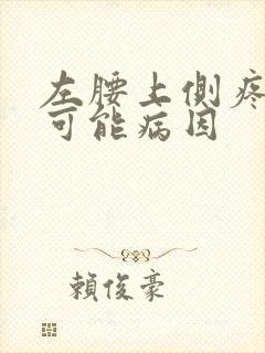 左腰上侧疼痛的可能病因