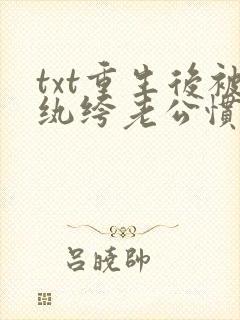 txt重生后被纨绔老公惯坏了下载
